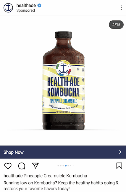example of carousel ads on instagram