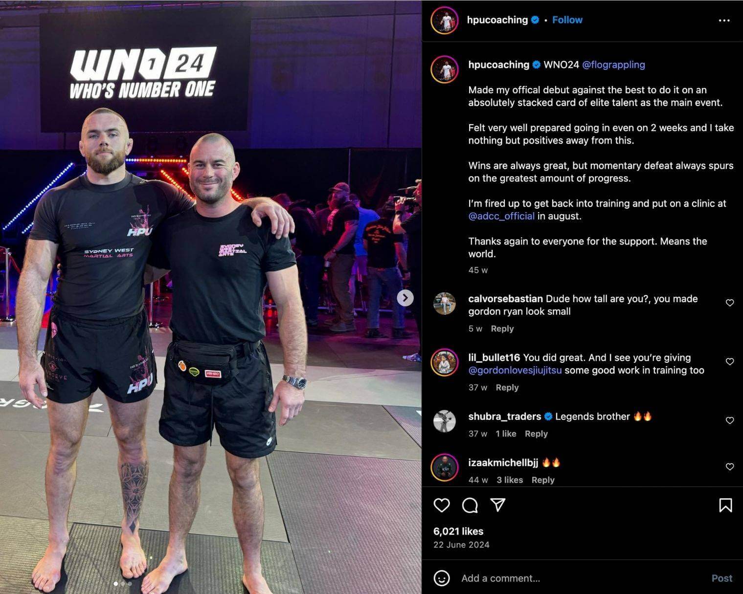  Josh Saunders poses in a series of Instagram photos at the WNO grappling event in Austin, Texas