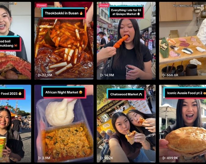 Screenshot of Lily Huynh’s TikTok feed