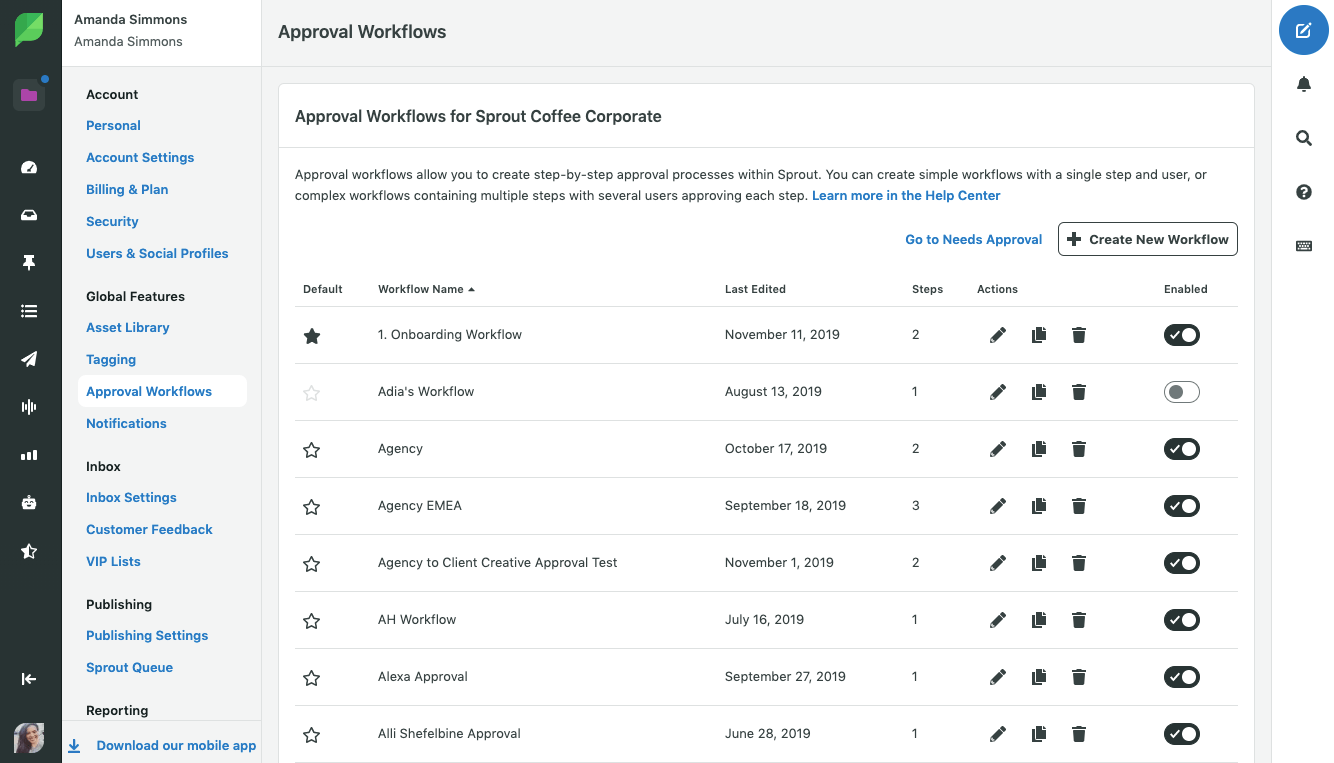 Sprout's approval workflows help you control a crisis