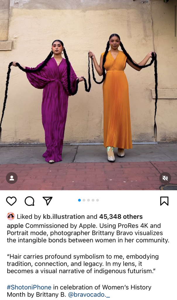 A screenshot of a photo on Apple's Instagram featuring a #ShotOniPhone photo from an Apple user.