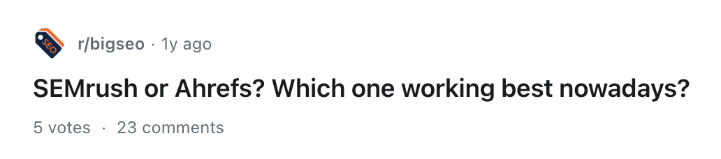 example of brands being discussed on reddit
